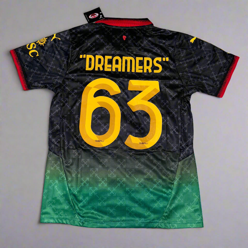 Tricou AC Milan x OFF WHITE Rafa Leao/Dreamers