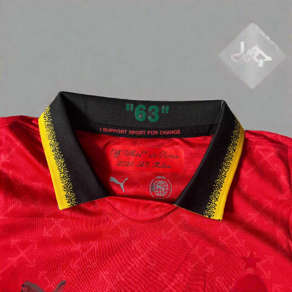 Tricou AC MILAN x OFF WHITE Red RAFA LEAO