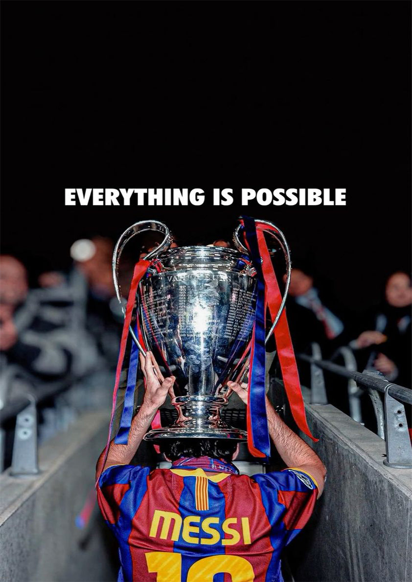 Poster Messi everything is possible
