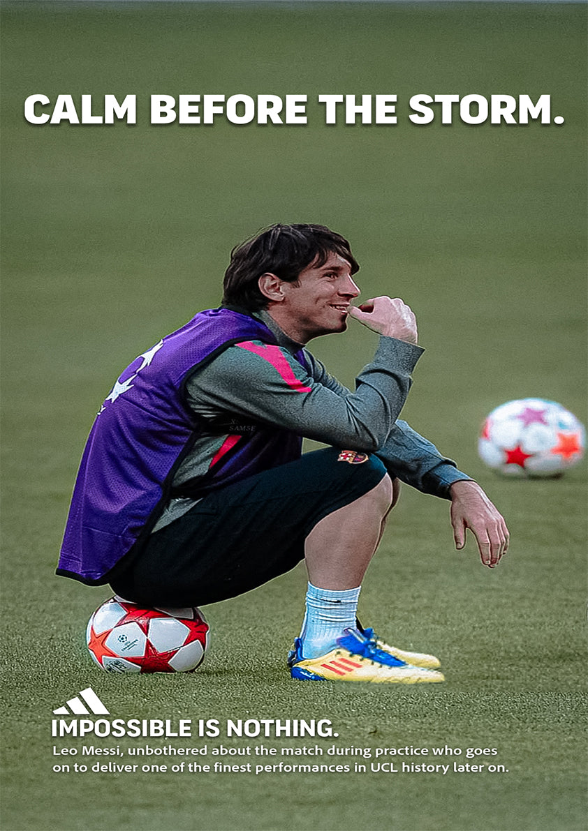 Poster MESSI A3 calm before storm.