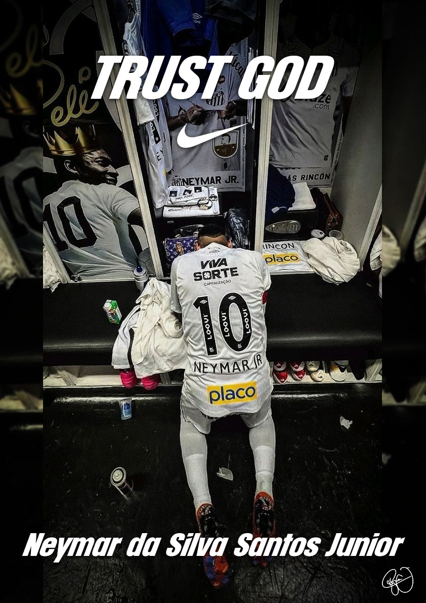 Poster Neymar TRUST GOD