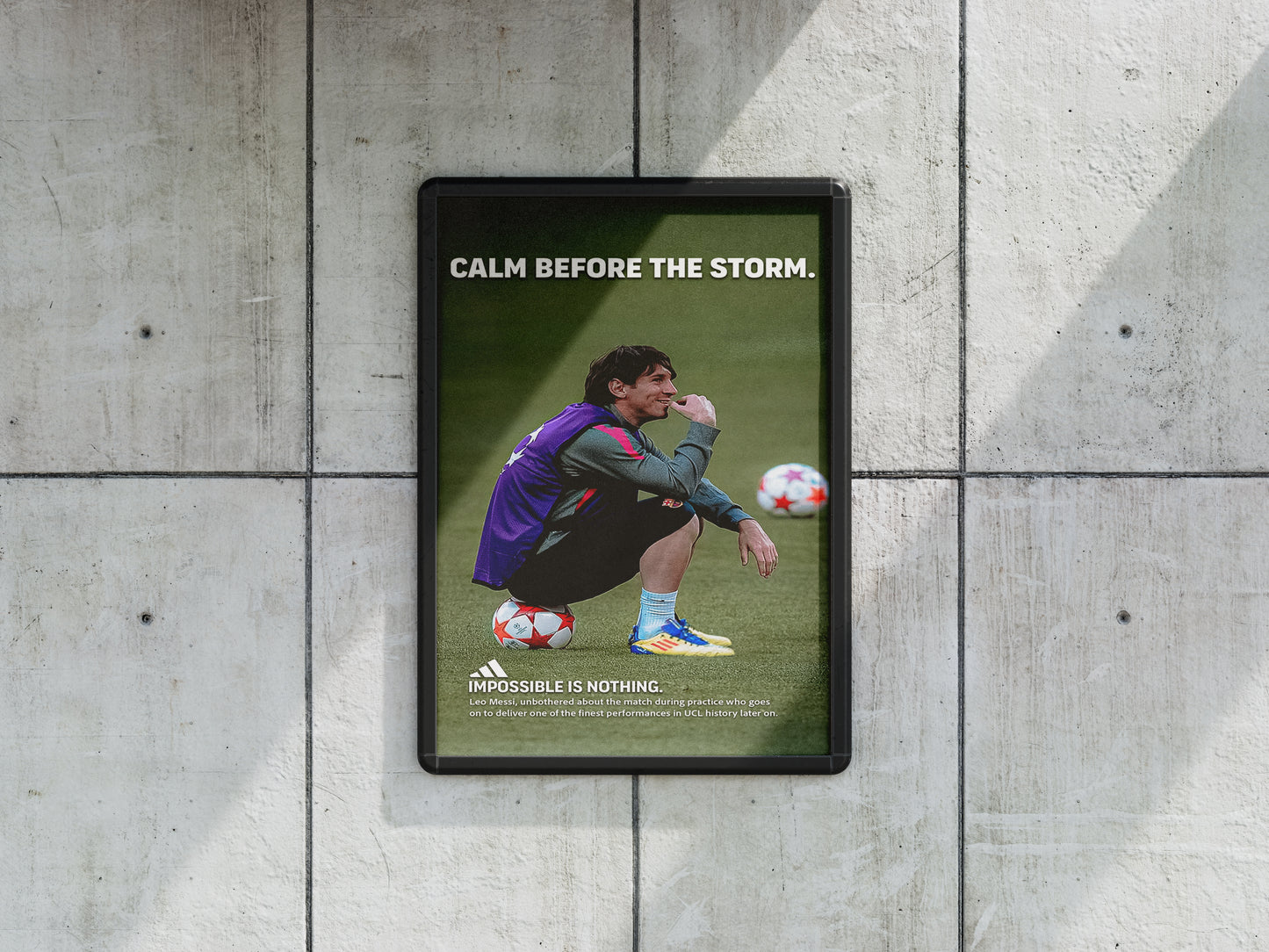 Poster MESSI A3 calm before storm.