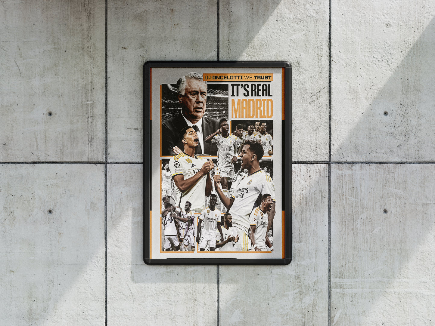 Poster Real Madrid x Carlo Anceloti A3