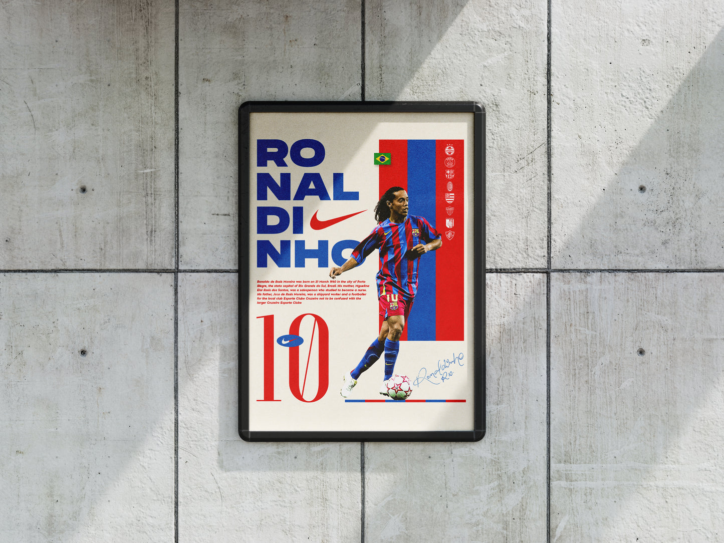 Poster RONALDINHO A3