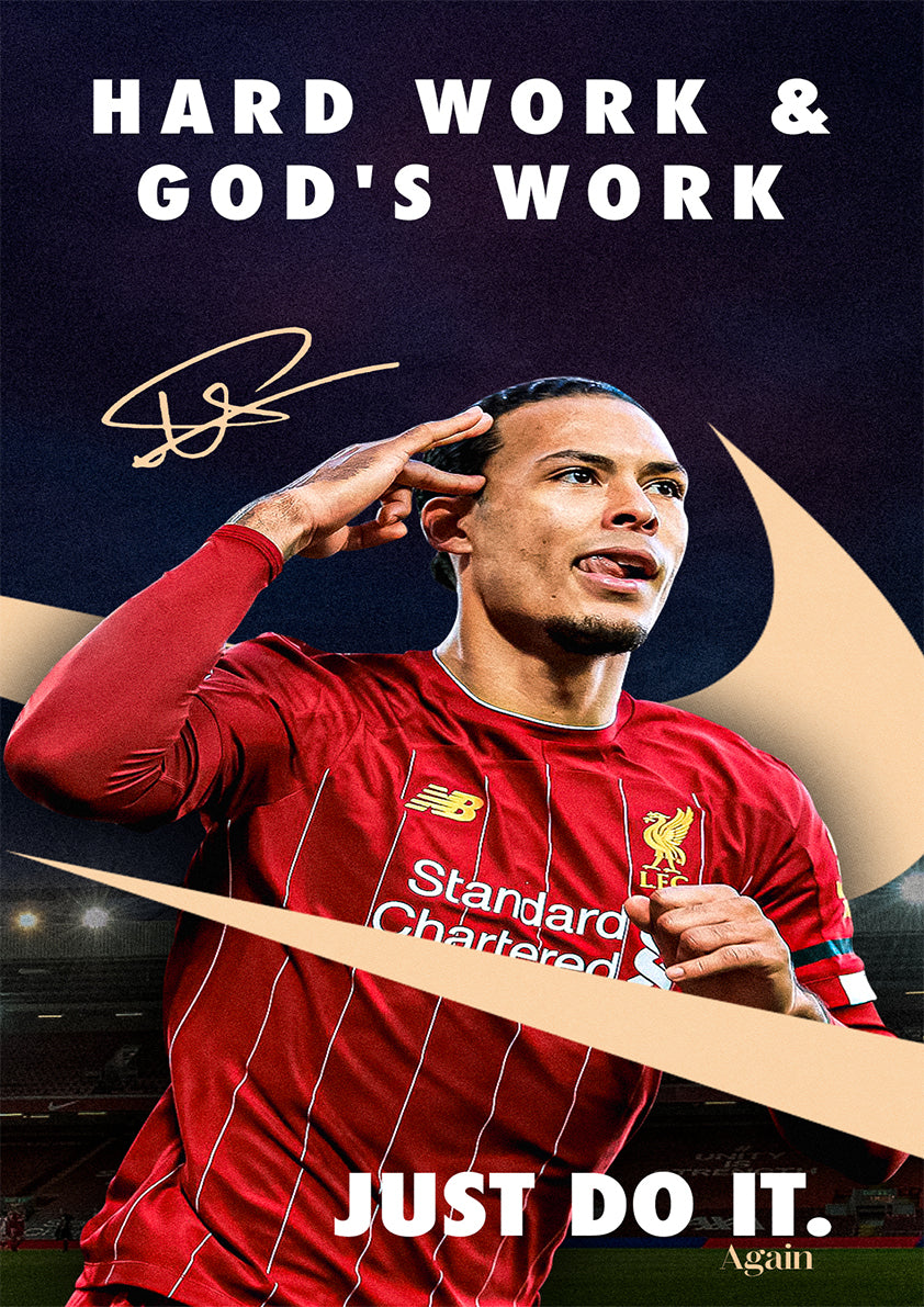 Poster VIRGIL VAN DIJK A3