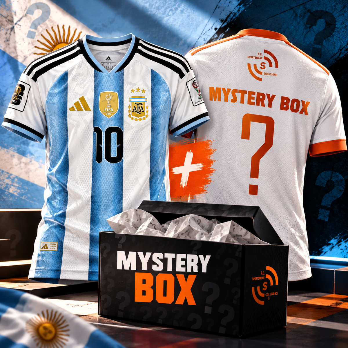 2tricouri BUNDLE  Tricou WorldCUP Argentina Home + MisteryJERSEY