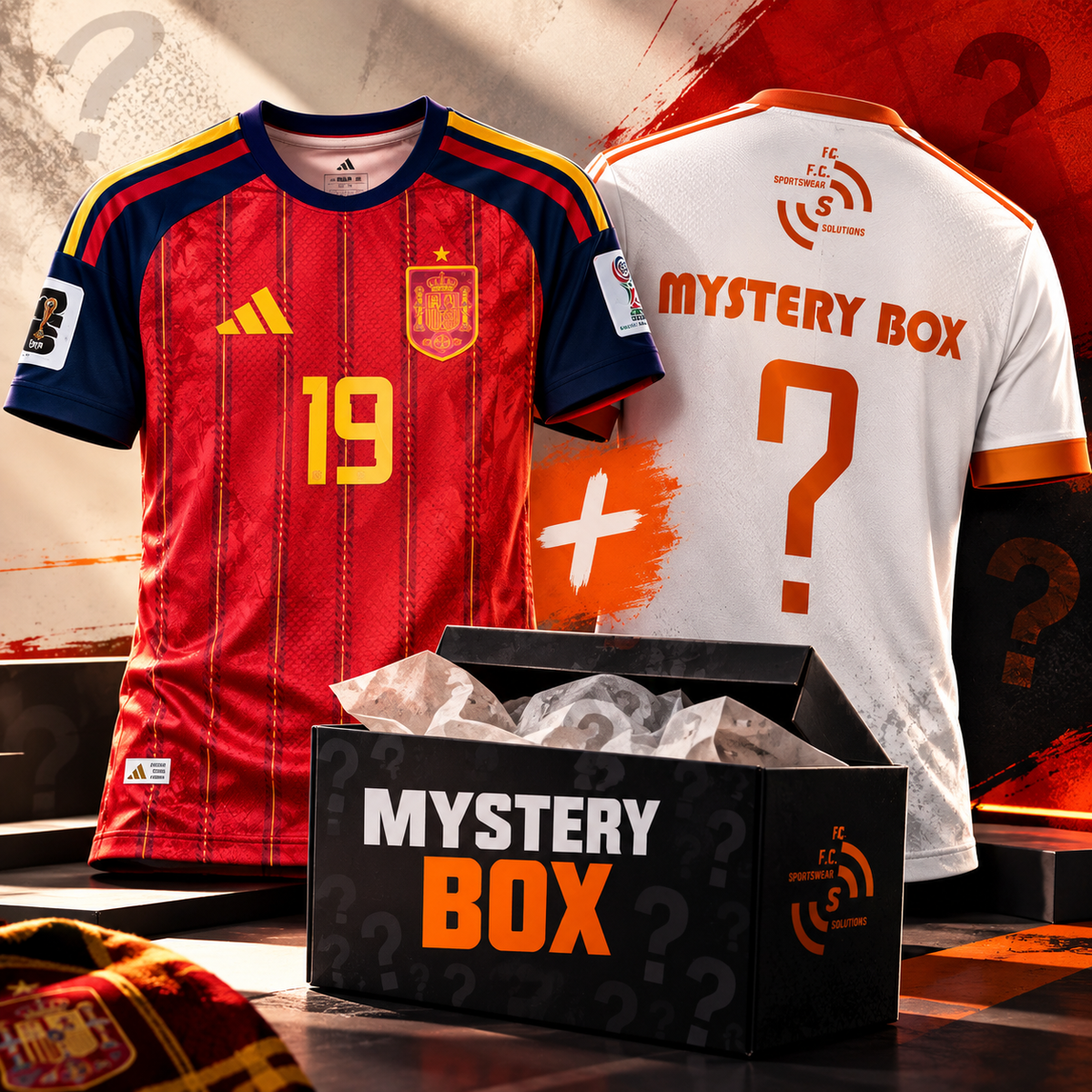 2tricouri BUNDLE  Tricou WorldCUP Spania Home + MisteryJERSEY