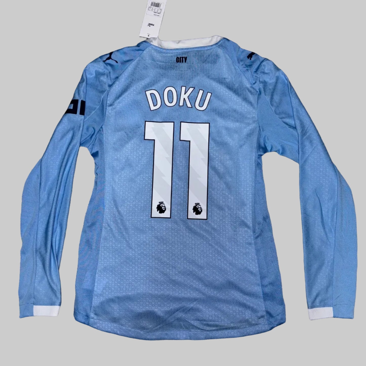 Tricou long-sleeve Manchester City Home 25/26 DOKU - Plaver Version