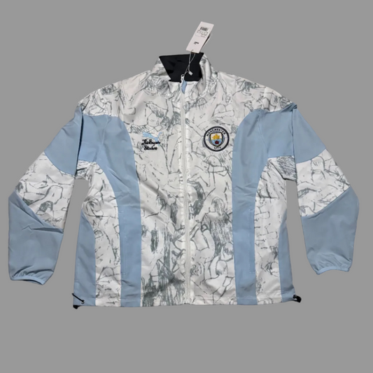 Foita windbreaker Manchester City cu 2 fete