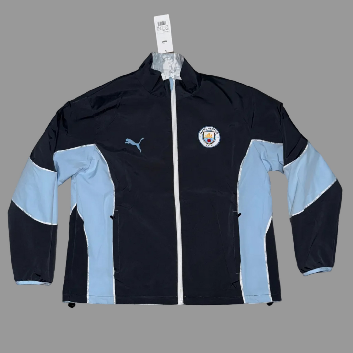 Foita windbreaker Manchester City cu 2 fete